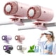 thumbnail image 1 of Ventilador clip coche LED 199 velocidades USB recargable refrigeración personal oficina, 1 of 7