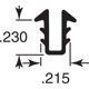 thumbnail image 2 of Canal de acristalamiento Prime-Line P 7735 gris, rollo de 61 m, 2 of 3