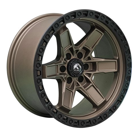 Fuel - Set 4 Llantas 17X9 6X130 Et-5 Kicker6 Mbrnz-Lmb