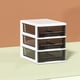 thumbnail image 5 of Torre de almacenamiento de plástico con 3 cajones y 2 cajones, multifuncional, con cajones transparentes, organizador para manualidades y papelería., 5 of 5
