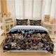 thumbnail image 1 of 3pcs Los Angeles Street Culture Multicultural Character Cartoon Art Themed Bedding Set Duvet Cover and Pillowcase Set Soft and Comfortable, 1 of 5