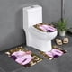 thumbnail image 1 of Dwayne Johnson Juego de 3 alfombras de baño de coral fleece: tapete de baño + alfombra de inodoro en forma de U + funda de tapa de inodoro en forma de O, 1 of 6