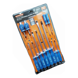 Genérico - Juego Destornillador Con Cabeza Para Golpe 12 Piezas