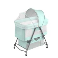 Cuna Bebé Con Accesorios Verde Lubabycas