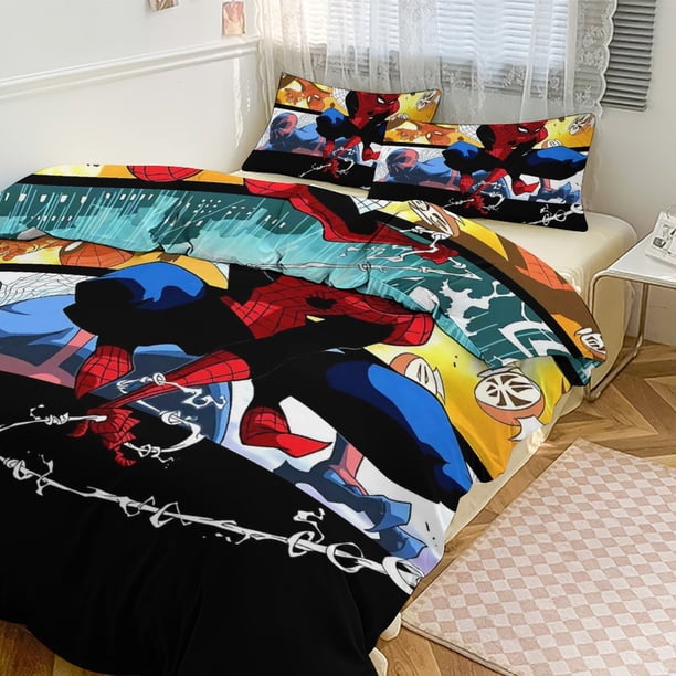 Spiderman Bedding Sets for Kids Men Women Twin Size Comforter Set