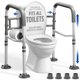 thumbnail image 1 of Barras de Seguridad para Inodoro MAYALEAD LLC Ajustables y Plegables 159 kg, 1 of 9