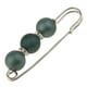thumbnail image 5 of abs perlas rhinestone espaciador perlas seguridad pin broche clip bufanda sombrero verde, 5 of 5