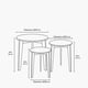 thumbnail image 3 of Mesa De centro Set Abin Blanco, 3 of 3