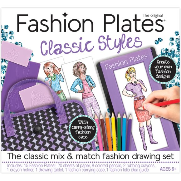 Fashion Plates Classic Styles, kit de dibujo y diseño de moda
