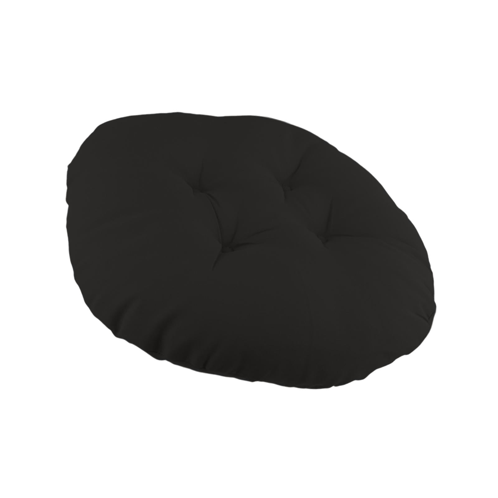 Magideal - Cojín Para Silla De Patio De 40cm, Superficie Impermeable, Cojín Grueso Para Asiento, Cojín Para Hamaca Para Jardín, Silla Tipo Huevo, Cojín De Cocina Negro
