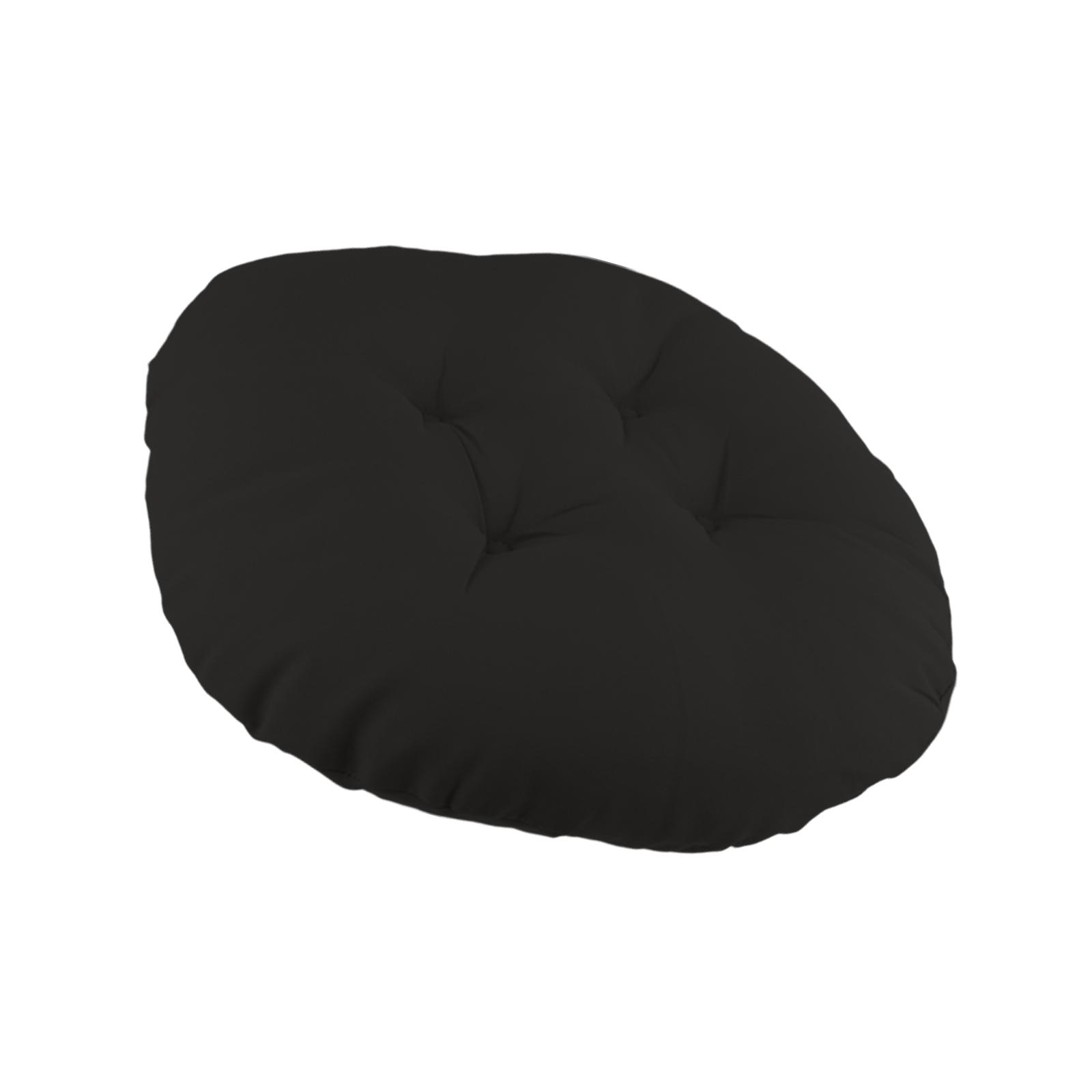 Magideal - Cojín Para Silla De Patio De 40Cm, Superficie Impermeable, Cojín Grueso Para Asiento, Cojín Para Hamaca Para Jardín, Silla Tipo Huevo, Cojín De Cocina Negro