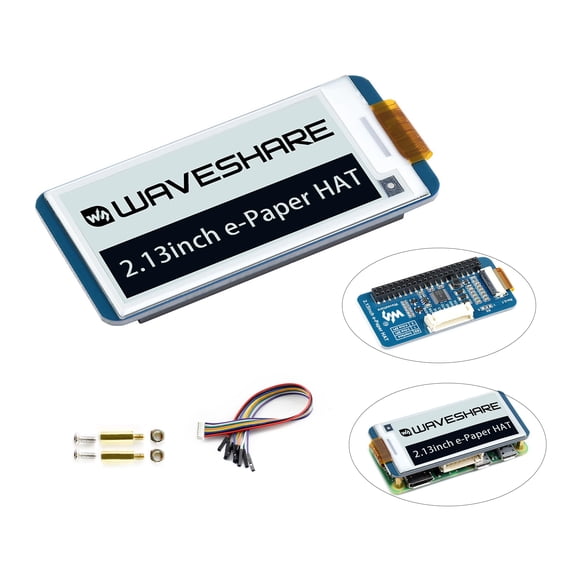 Pantalla E-Ink HAT waveshare V4 de 2.13 pulgadas para Raspberry Pi