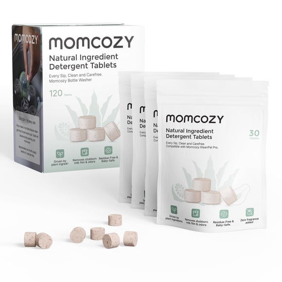 Tabletas Momcozy Natural Washing Block 120 Unidades
