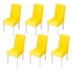 thumbnail image 1 of 6 fundas elásticas para sillas de comedor, extraíbles, lavables y suaves de licra, para cocina, hotel, mesa de banquete., 1 of 5