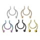 thumbnail image 3 of Paquete De 5 Anillos Para La Nariz, Aro Para El Labio Y La Nariz, Anillos Para Tabique De Acero Inoxidable, Sin Perforaciones, 20G, 3 of 5