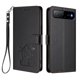 thumbnail image 1 of Funda Volteable con Diseño de Gato para Infinix Hot 60i 5G, Negro, 1 of 6