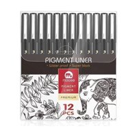 Lapices Tiralineas Set 12 Unidades Lettering Marcador Mobee