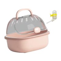 Ioensy - Estuche De Transporte Para Hámster, Jaula, Accesorio Para Hámster, Erizo, Hurones, Color Rosa