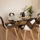 thumbnail image 3 of Comedor Mesa Xinia 140x90 + 6 Silla Patchwork Da Vinci Ecocuero Café, 3 of 3