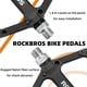 thumbnail image 5 of Pedales de bicicleta de montaña ROCKBROS con rodamiento compuesto de nailon negro, 5 of 7