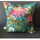 thumbnail image 2 of COJIN DECORATIVO DISEÑO FLORES TURQUESA 50x50 RELLENO, 2 of 3