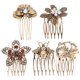 thumbnail image 1 of 5 peinetas para el pelo para mujer, estilo retro dorado, decorativas para novias y bodas., 1 of 8