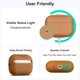 thumbnail image 4 of Funda de cuero RIXENY para AirPods Pro 3 con correa de 16 cm, 4 of 7