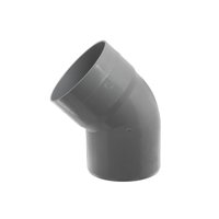 Genérico - Codo Pvc Sanitario Gris C/C 75Mm 45 Grados