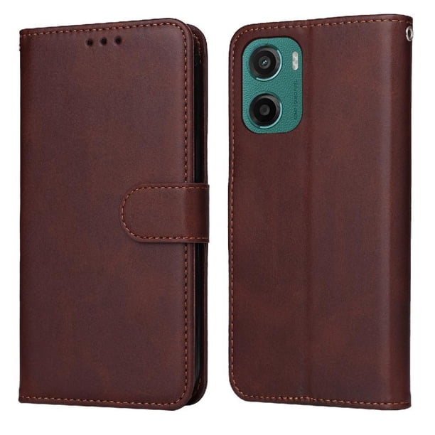 Funda Billetera para Motorola Moto G05 con Porta Tarjetas y Soporte Ajustable Marrón