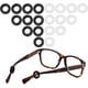 thumbnail image 1 of Soporte antideslizante para gafas MOLDERP, 12 pares (negro y transparente), 1 of 7