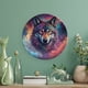 thumbnail image 5 of Lobo galáctico Plato decorativo de porcelana fina (bone china), plato decorativo de cerámica para hogar, oficina, soporte de pared, platos decorativos para dormitorio - 6 pulgadas (15 cm), 5 of 6