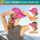 thumbnail image 5 of Gorro de sol SUN CUBE para mujer, protección UV para exteriores, fucsia, 5 of 9