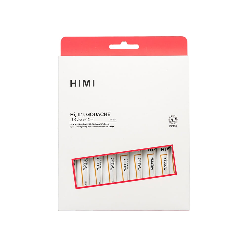 Set Himi 18 Tubos De Pintura Gouache 12ml