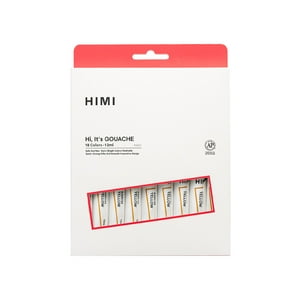 Set Himi 18 Tubos De Pintura Gouache 12Ml