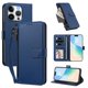 thumbnail image 2 of Funda con Billetera para [iPhone 15 Pro] con Bolsillo Zipper y Tarjetero Azul, 2 of 6