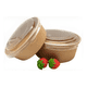 thumbnail image 3 of Bowl kraft con tapa plástica 750ml pack 100 unidades Marrón, 3 of 3