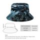 thumbnail image 2 of Hombre Murciélago Hombre Murciélago Sombrero bucket para adultos, gorra de protección solar, sombrero de pescador plegable para viajes al aire libre, pesca y actividades de verano, 2 of 6