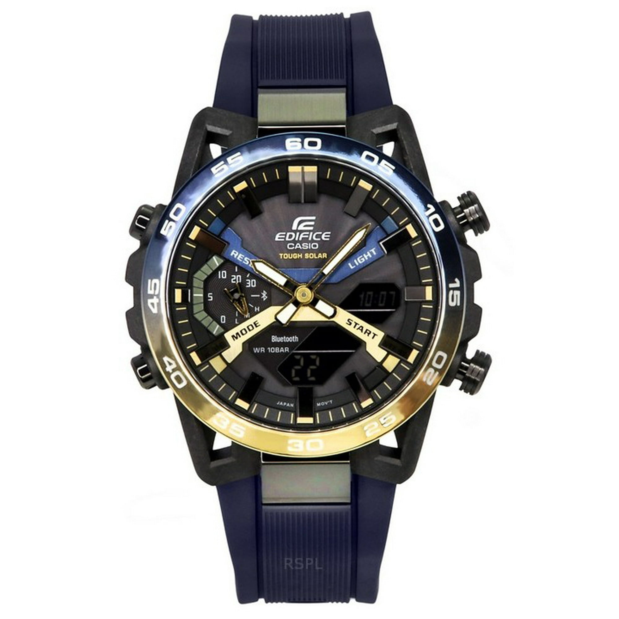 Casio - Reloj Digital Para Hombre Edifice Sospensione Nighttime Drive Smartphone Link Tough Solar Ecb-2000np-1a 100m