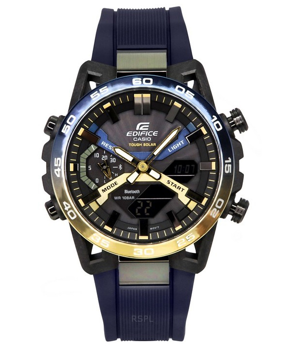 Casio - Reloj Digital Para Hombre Edifice Sospensione Nighttime Drive Smartphone Link Tough Solar Ecb-2000Np-1A 100M