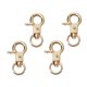 thumbnail image 5 of 4pcs Aleación De Zinc Broche De Garra De Langosta Clips De Gatillo Giratorios Ganchos De Presión De Oro, 5 of 5