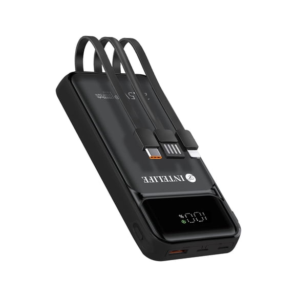 Power Bank 20000mah 22.5w Rápida Batería Portátil Con 3 Cables