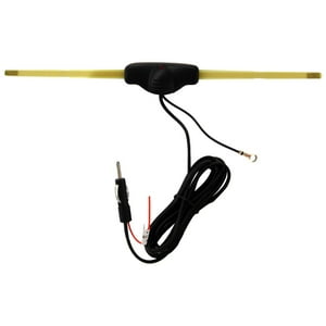 Genérico - Antena Radio Am/Fm Extendida 12V Tapabarro Negro