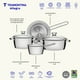 thumbnail image 3 of Batería de Cocina 4 Piezas en Acero 18/10 Tramontina Allegra, 3 of 6
