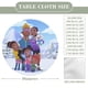 thumbnail image 2 of Cazadores del clima-theme Fitted Round Tablecloths Elastic Edged Table Covers Waterproof Table Cloth for Kitchen Holiday Party Tables Decor 120cm, 2 of 6