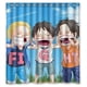 thumbnail image 1 of Cortina de ducha de Anime One Piece, juego de cortina de baño con ganchos, tamaño 66 x 72 pulgadas, 1 of 3