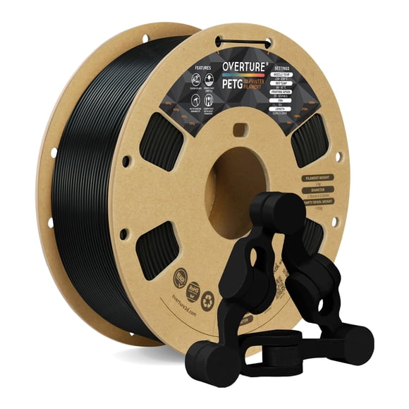 Filamento Para Impresora 3d Petg De 1 75 Mm Bobina De 1 Kg Negro