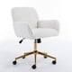 thumbnail image 3 of A&A Furniture Office Chair,Artificial rabbit hair Home Office Chair with Golden Metal Base,Adjustable Desk Chair Swivel Office Chair,Vanity Chair(Beige), 3 of 3