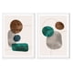 thumbnail image 1 of Set de Cuadros Abstracto Piedras con Marco Blanco 50x40 CM, 1 of 1