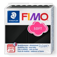 Arcilla Polimérica Staedtler Fimo Soft Para Joyería, Para Esculpir, Negra