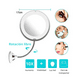 thumbnail image 2 of Espejo Maquillaje Con Aumento 10x Ajustable 360° y  Luz Led, 2 of 8